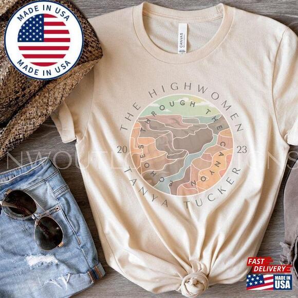 Tops - The Highwomen Tanya Tucker Echoes Through Canyon Shirt